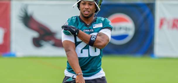 Eagles running back Saquon Barkley was inspired by Barry Sanders serving his teammates