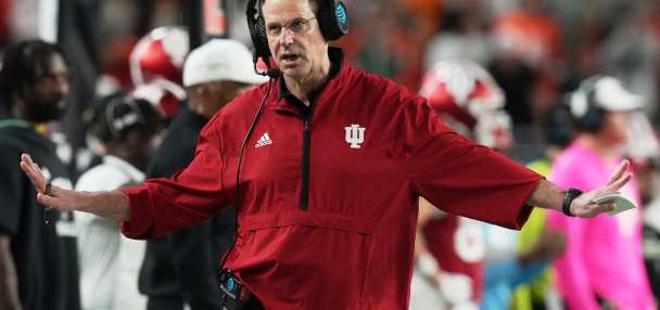 DE Stephen Daley makes surprise return as defending national champion Indiana opens practice