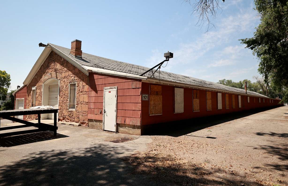 The stables (building 101), built in 1886 out of red sandstone, are pictured at Fort Douglas in Salt Lake City on Wednesday. The U.S. Army Reserve is transferring the final 50 acres of active military land at Fort Douglas to the University of Utah.