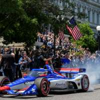 Trump's IndyCar race: Doing 200 in a 25 mph zone with manhole cover-displacing torque