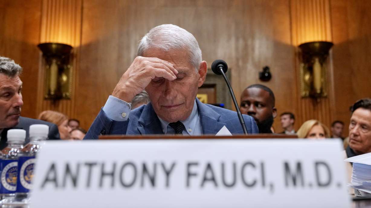 Dr. Anthony Fauci appears before the Senate Homeland Security and Governmental Affairs Committee at the Capitol, July 29, in Washington. The committee voted on Thursday to hold Fauci in contempt for not answering questions at the hearing.