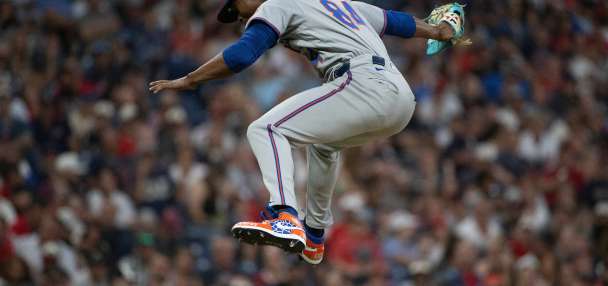 Mets rookie Jefry Yan has viral high-flying celebration after striking out his 1st MLB batter