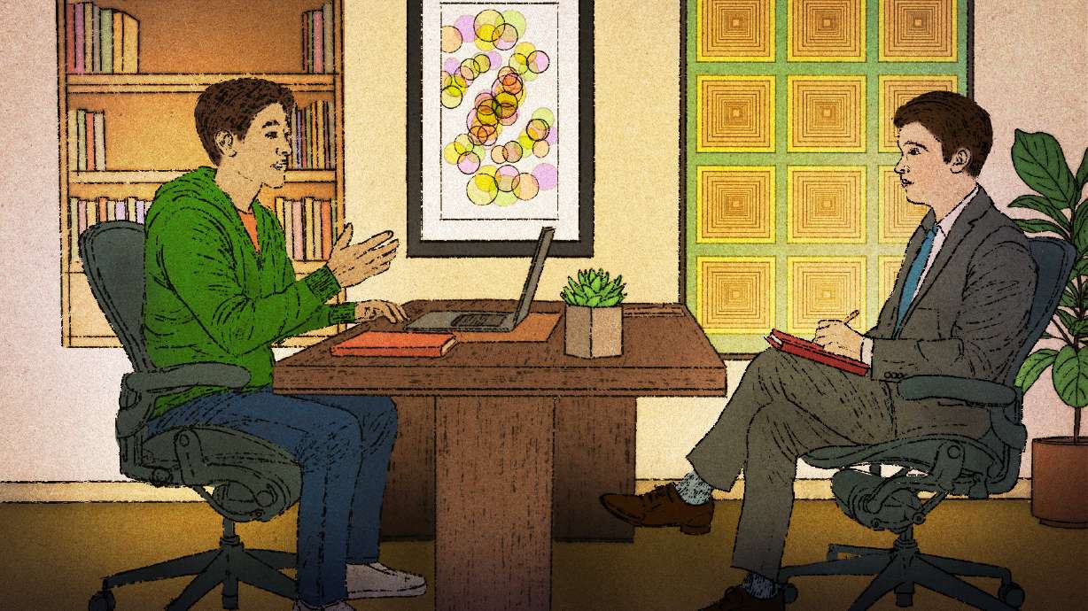 With virtual interviews and casual work environments proliferating, job candidates are having a hard time figuring out what to wear when they meet potential employers online or in person.
