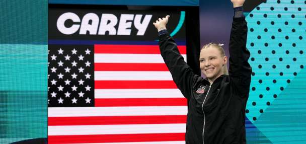 Jade Carey returns home to the US gymnastics championships with 'no expectations, no pressure'