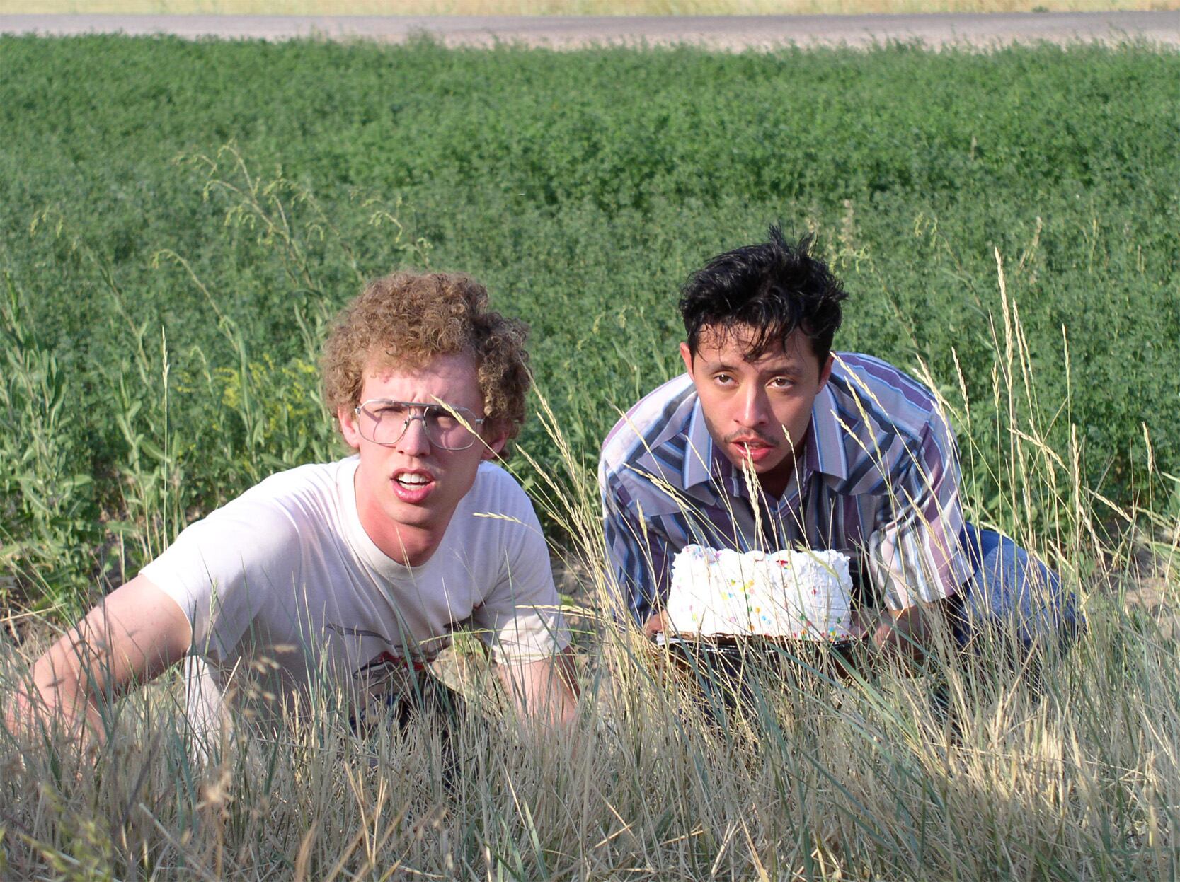 Jon Heder (Napoleon Dynamite) and Efren Ramirez (Pedro) in “Napoleon Dynamite."