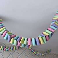 The Chunky Paper Chain: How to make the easiest, high impact party decor