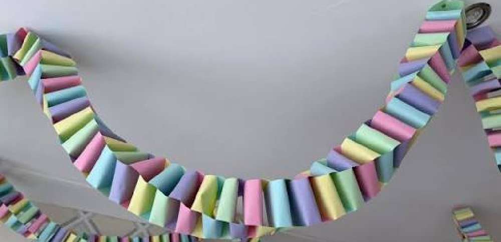 The Chunky Paper Chain: How to make the easiest, high impact party decor
