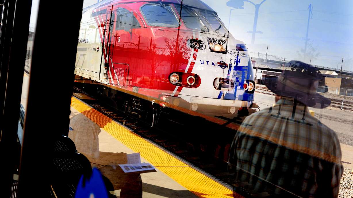 A FrontRunner arrives at the Intermodal Hub in Salt Lake City on Friday. The Federal Transit Administration approved FrontRunner 2X to enter the engineering phase of its Capital Investment Grants program, moving the project closer to securing nearly $1.3 billion in federal funding, on Thursday.
