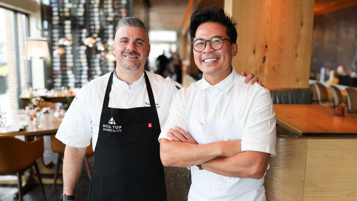 Urban Hill chef Nick Zocco and Pretty Bird chef Viet Pham are pictured at Urban Hill. The duo came together for one epic night of food recently.