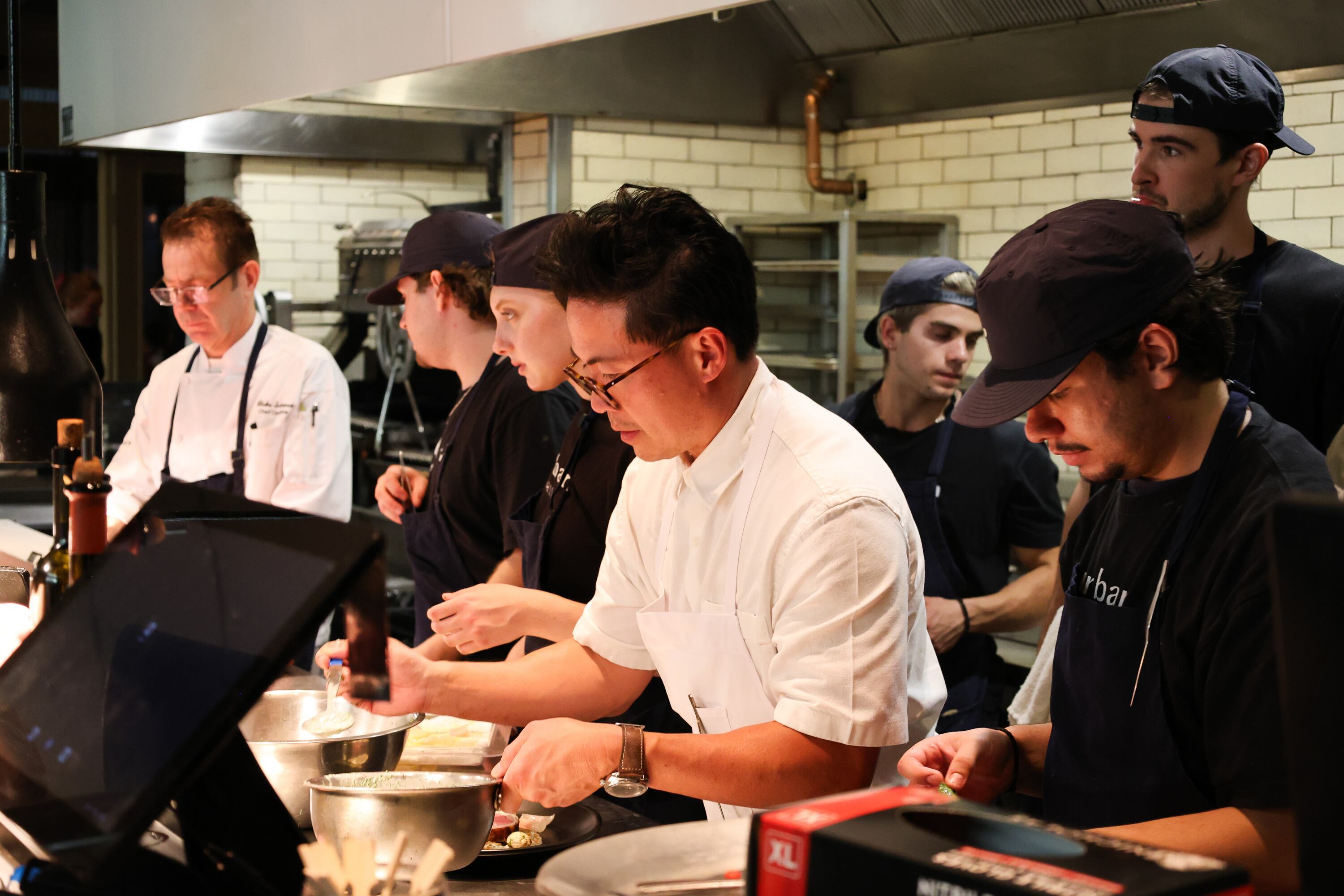 Pretty Bird chef Viet Pham works in the kitchen. Chef Nick Zocco teamed up with Pham for a special one-night collaboration.