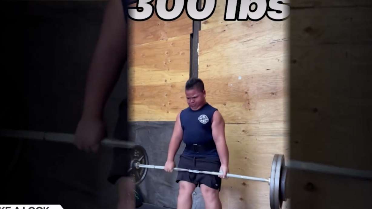 An 11-year-old powerlifter from West Valley City is chasing a world record, lifting weights that have drawn national attention and inspired his community.