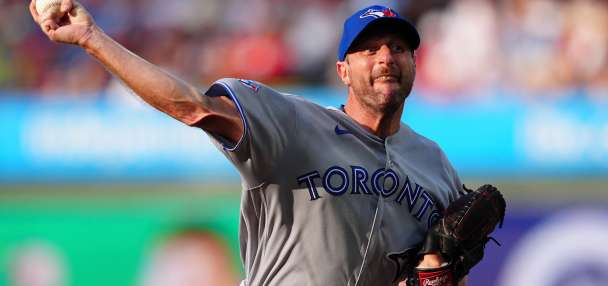 Toronto's Max Scherzer moves into 10th place all-time in strikeouts, passing Walter Johnson