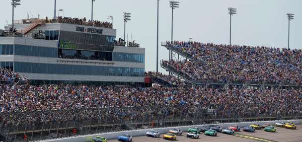 Ty Gibbs holds on to win NASCAR Cup Series race at Iowa Speedway