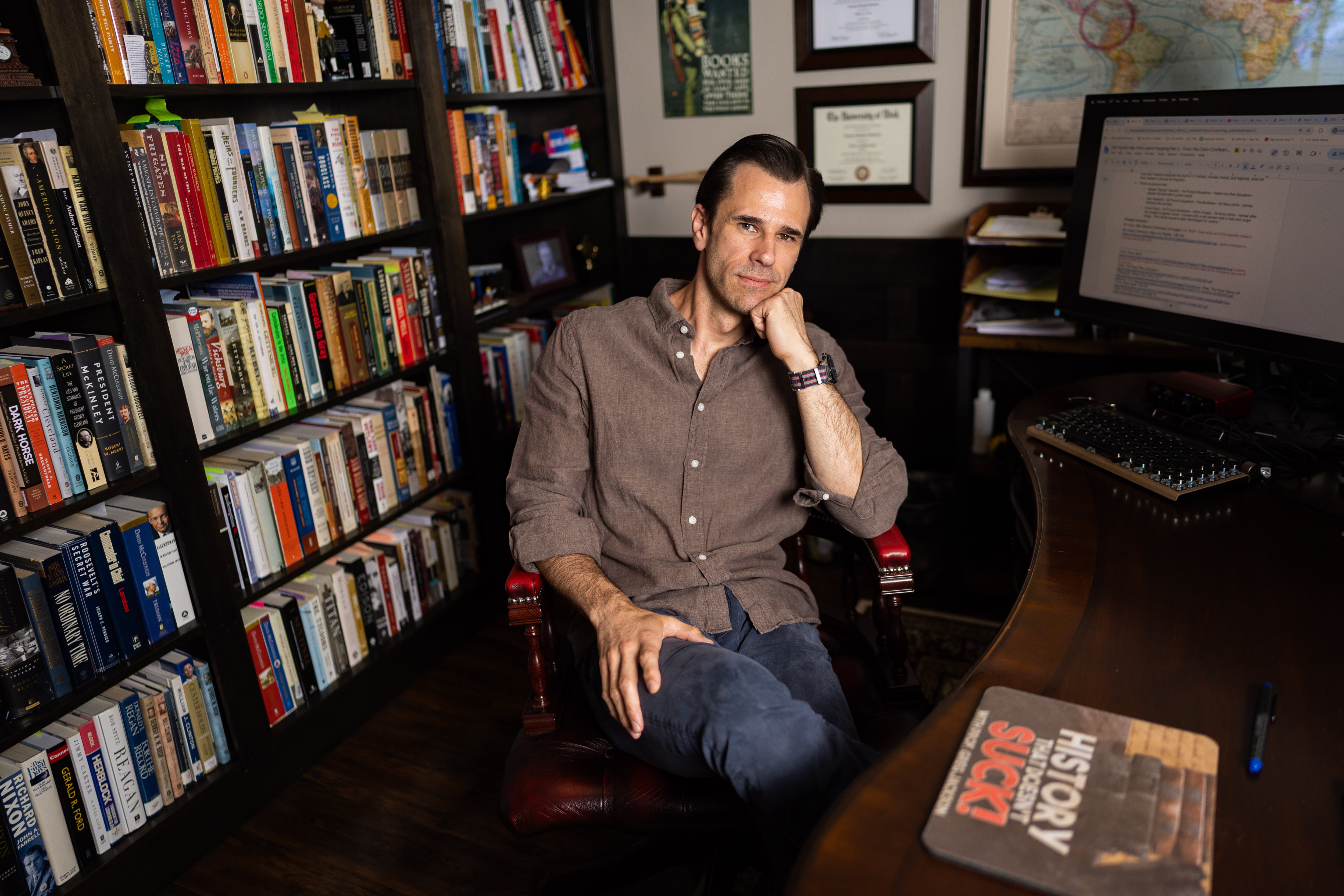 Popular podcaster's book says America has seen, and defeated, a lot worse