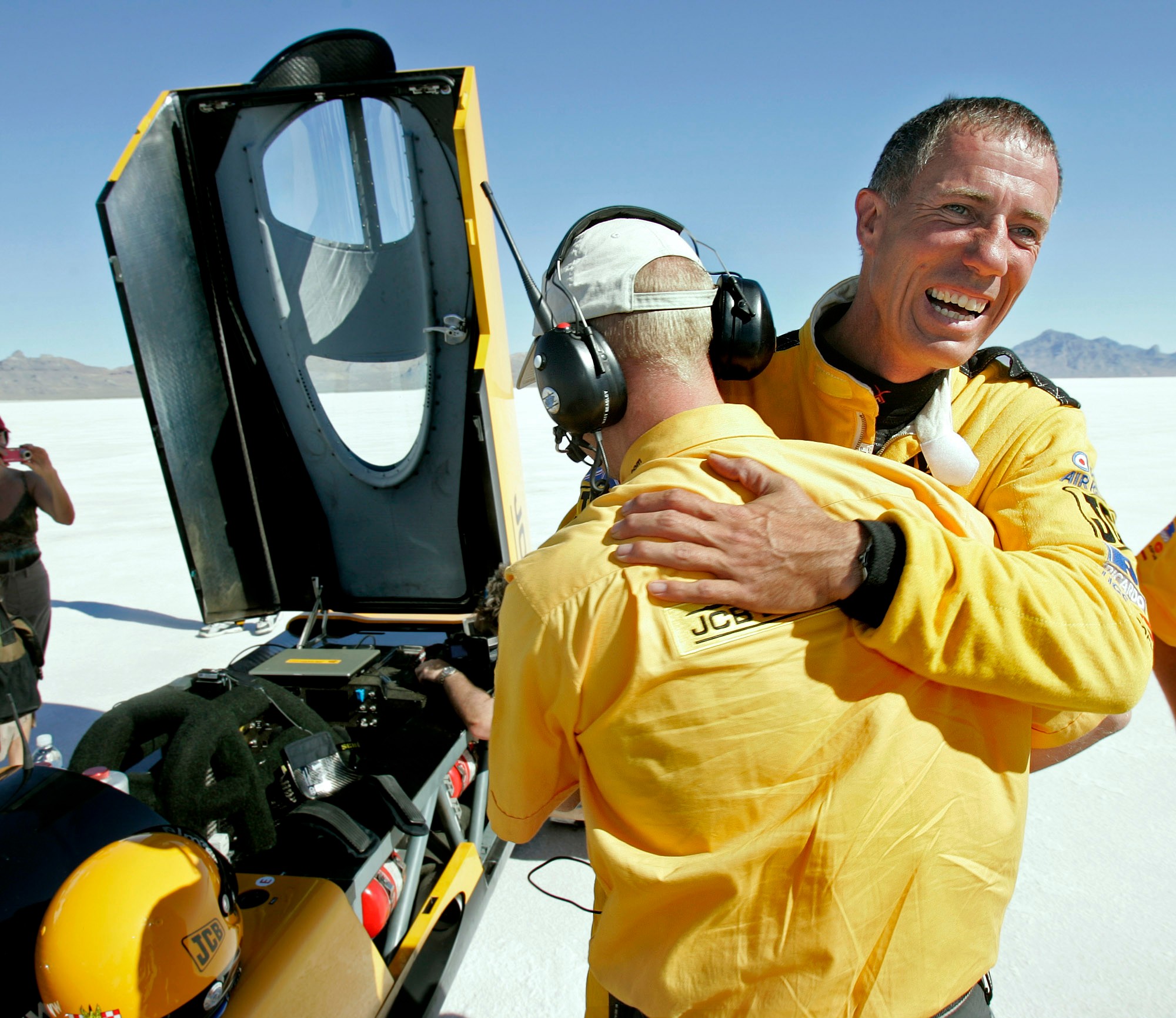 Driver who broke the sound barrier attempts another land speed record in Utah