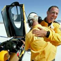 Driver who broke the sound barrier attempts another land speed record in Utah