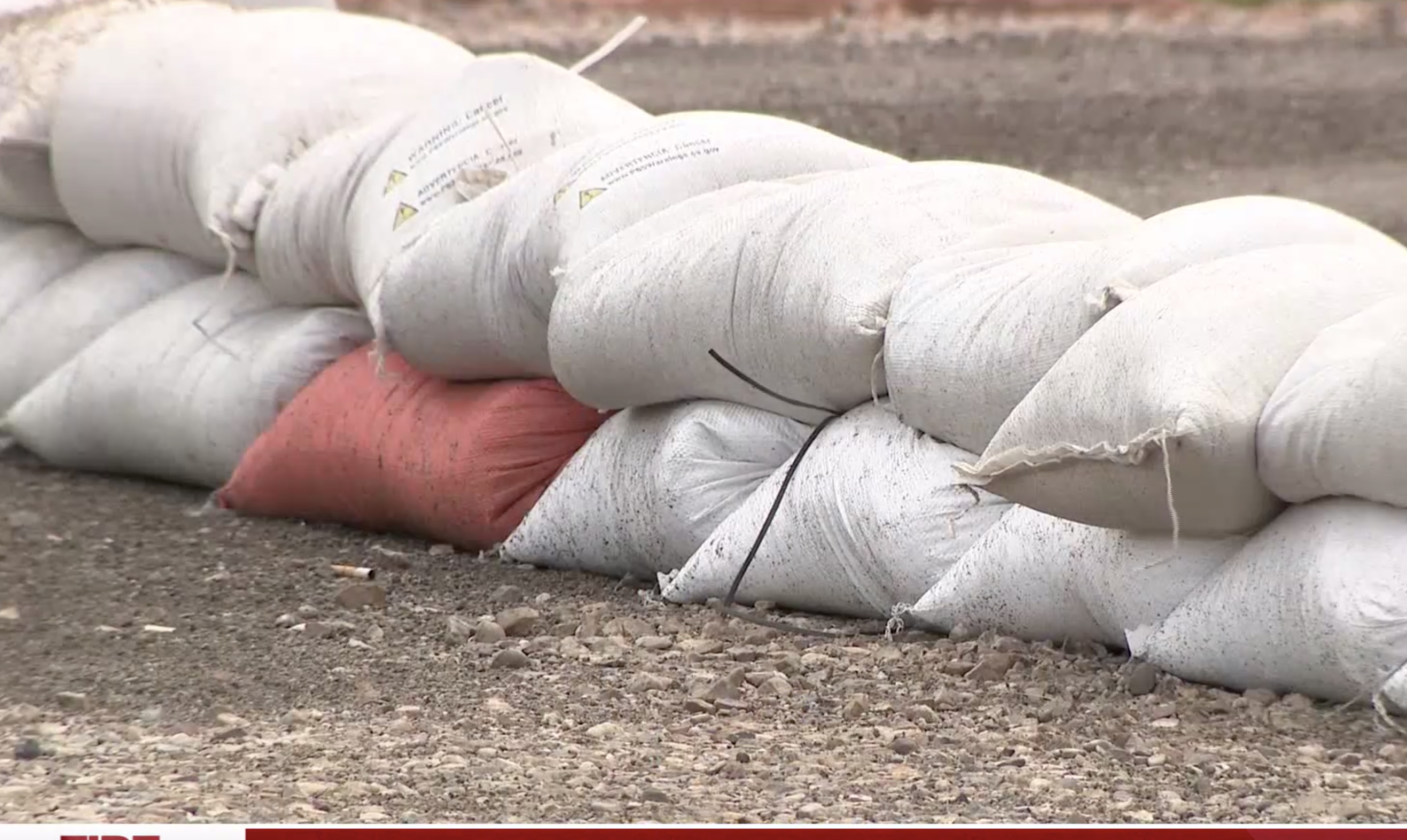 The town of Meadow is placing sandbags in preparation for potential flooding due to the Widemouth 2 Fire.