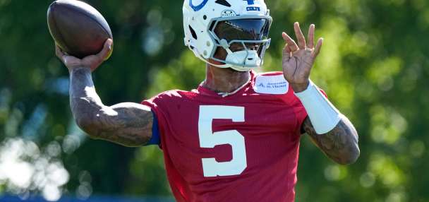 Richardson content to be with Colts, battle for backup quarterback job