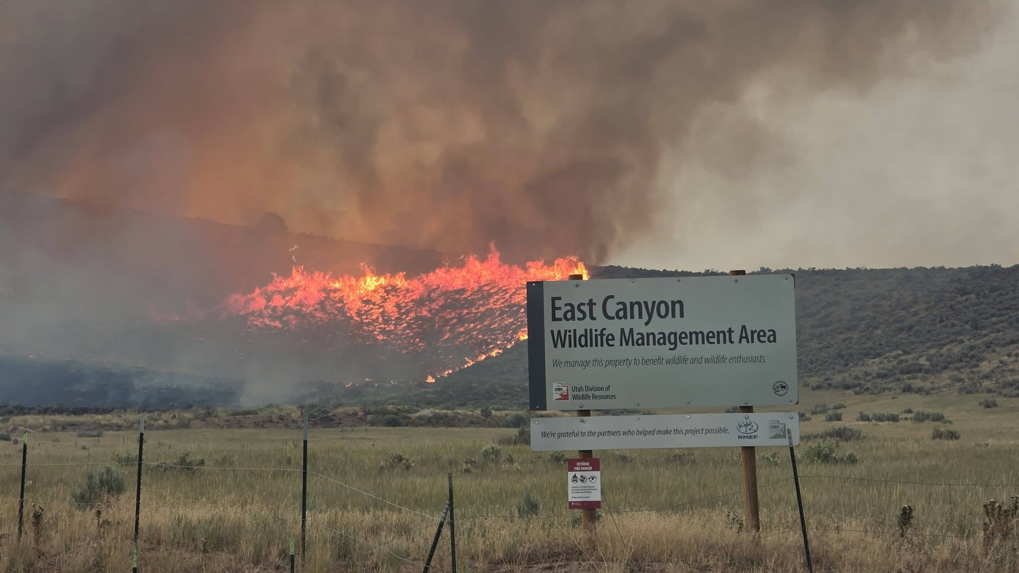Crews slow progress of fire in East Canyon, Henefer areas, but 'quite a few' structures threatened