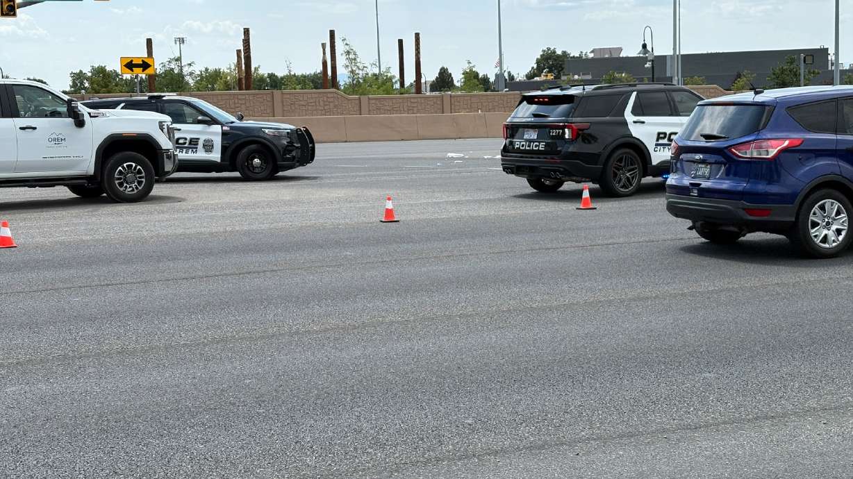A 24-year-old man died after being hit by a vehicle in Orem on Monday.