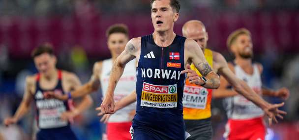 Ingebrigtsen wins 5,000m gold at European championships, Hunt takes women's 100m