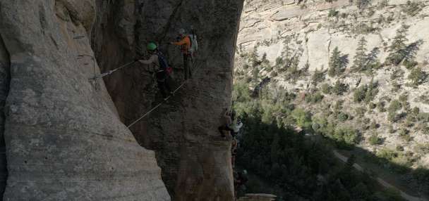 Utah's first public via ferrata course draws thousands of people to Vernal