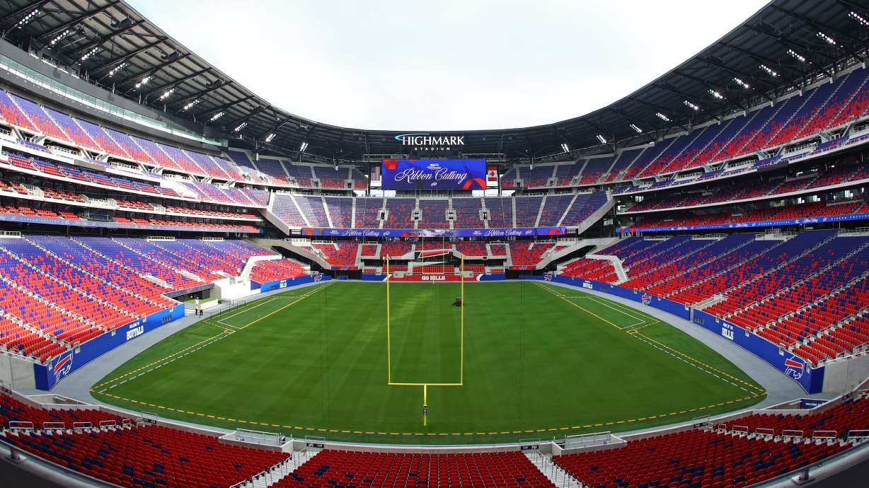 FILE - A general interior view of the Buffalo Bills' new Highmark Stadium prior to a ribbon cutting ceremony in Orchard Park, N.Y., June 23, 2026.