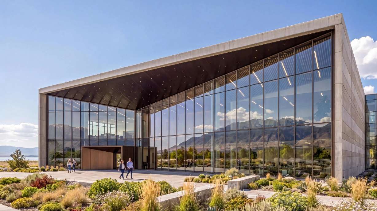 New data centers present "opportunities and challenges" to Utah's property tax system, says a University of Utah researcher. The undated rendering shows what part of the proposed O'Leary Digital data center in Box Elder County would look like.