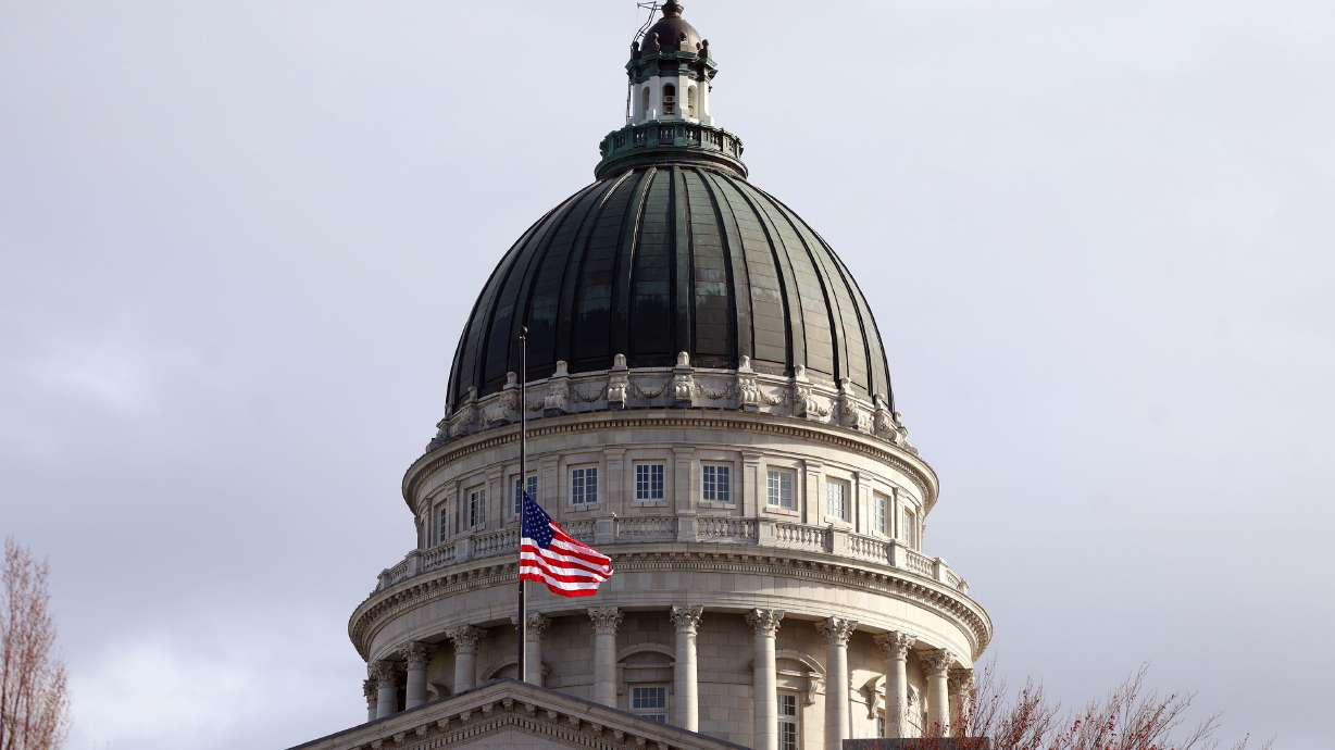 Utah Gov. Spencer Cox ordered United States flags and Utah state flags to be at half-staff starting Tuesday, in honor of two firefighter pilots who lost their lives while fighting the Widemouth 2 Fire in central Utah.