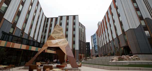 University of Utah welcoming students to new $155M, 1,447-bed residence hall this semester