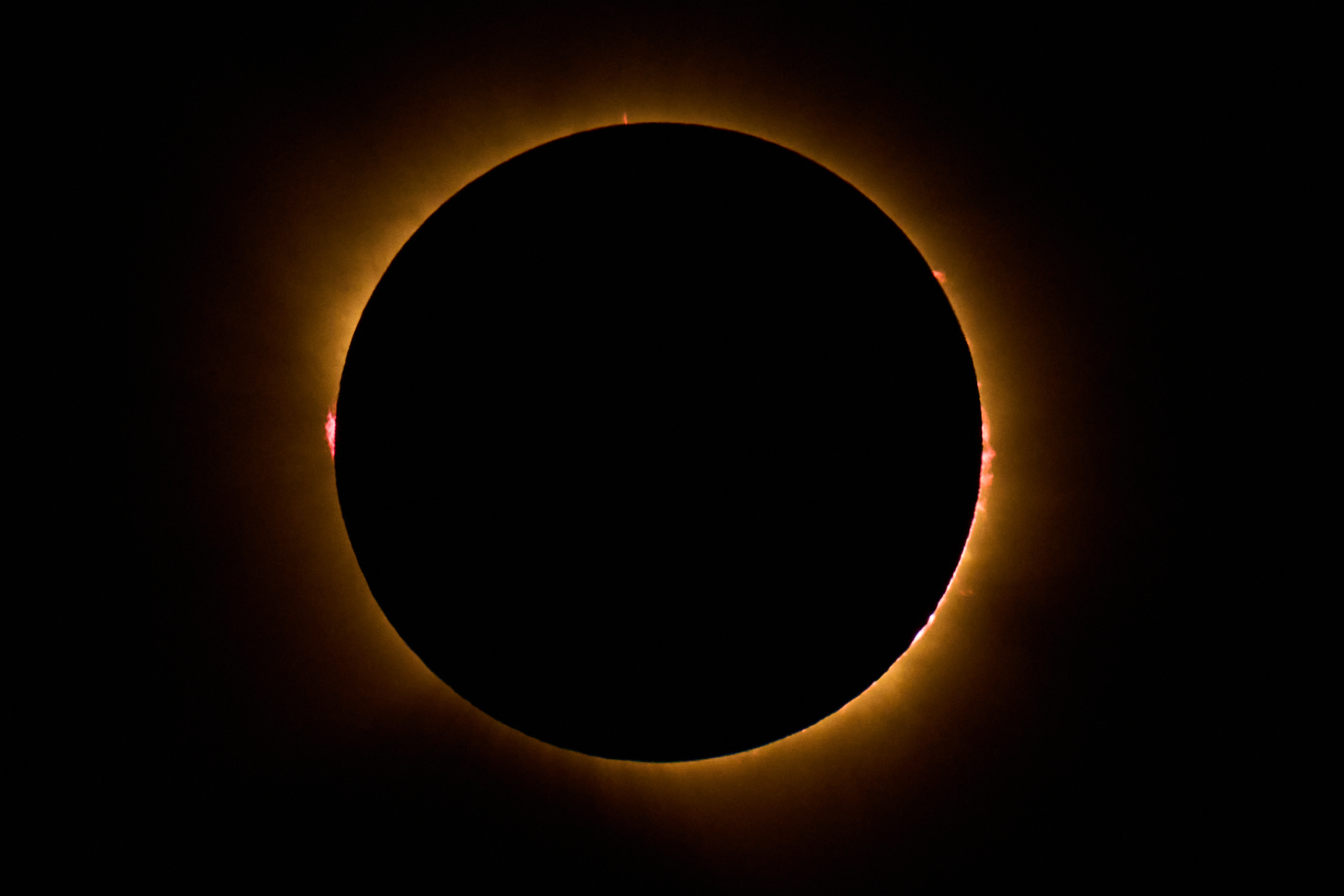 A total solar eclipse is seen from Berlanga de Duero, central Spain, Wednesday. Millions crowded into towns and cities nationwide to catch a view of the eclipse.