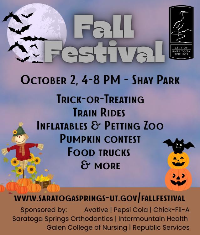 2026 Saratoga Springs Fall Festival
