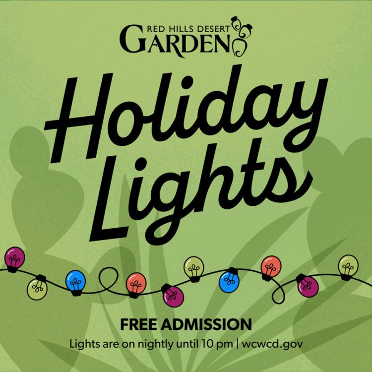 2026 Holiday Lights at Red Hills Desert Garden