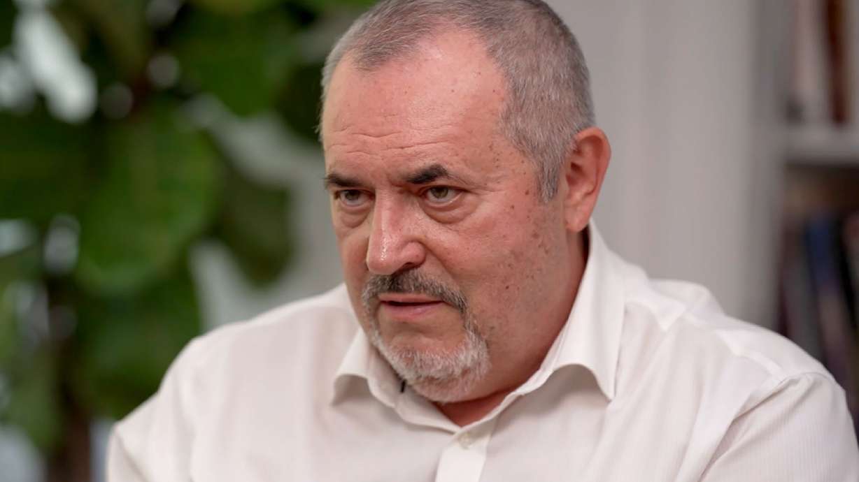 Boris Nadezhdin, pictured speaking with CNN in Paris. He fled to France after being summoned by Russia's powerful Investigative Committee.