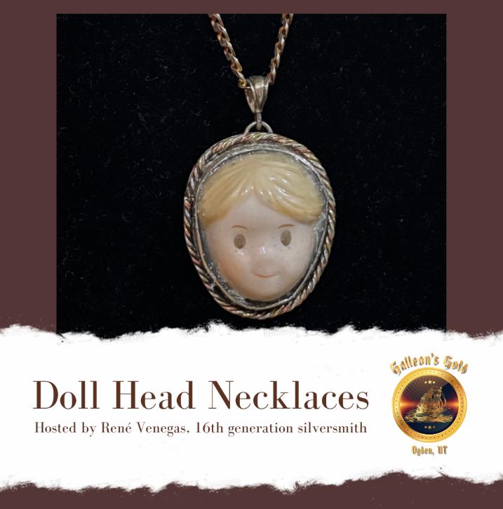 Creepy Doll Head Necklace