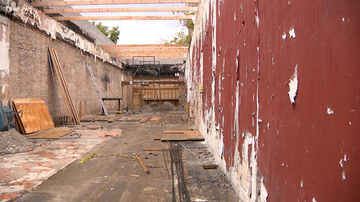 A look one year after a devastating fire burned down five businesses on Salt Lake City's Main Street.