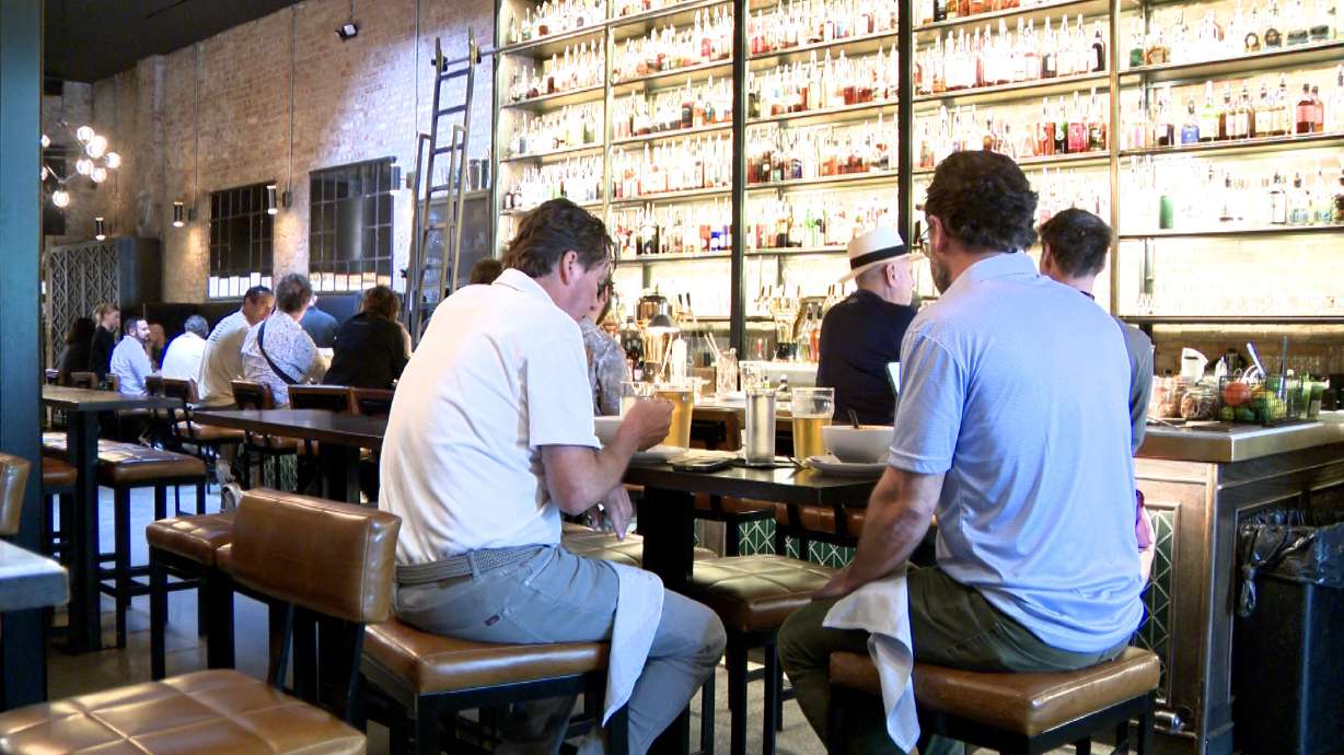 The interior of White Horse is pictured on Thursday. One year after a devastating fire destroyed five businesses on downtown Salt Lake City's Main Street, signs of recovery are emerging across the block