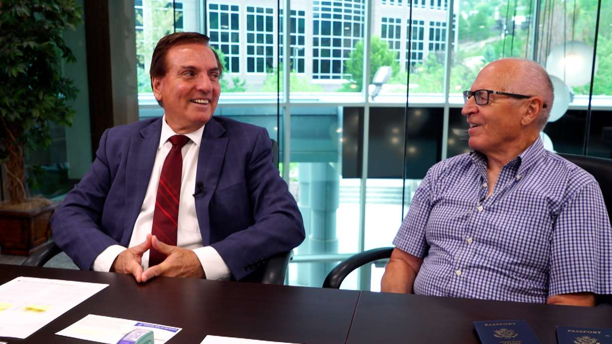 Brothers Richard (left) and David (right) Glauser participate in an interview with the KSL Investigators in July.