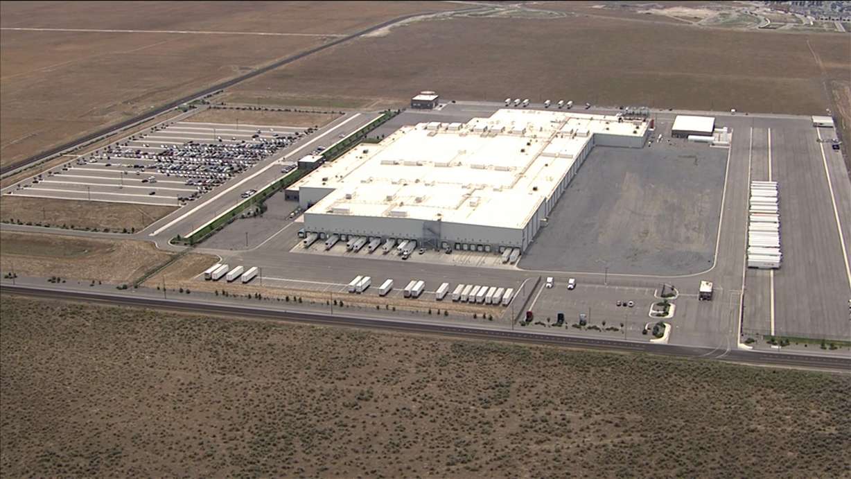 Tyson Foods' case-ready meat facility in Eagle Mountain, Utah is pictured on Friday.