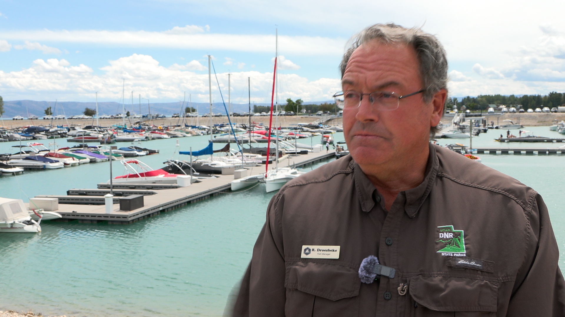 Richard Droesbeke manages Bear Lake State Park in northern Utah.