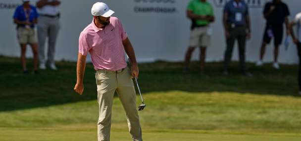 Scottie Scheffler shoots 61 to take 3-shot lead in Memphis in playoff opener
