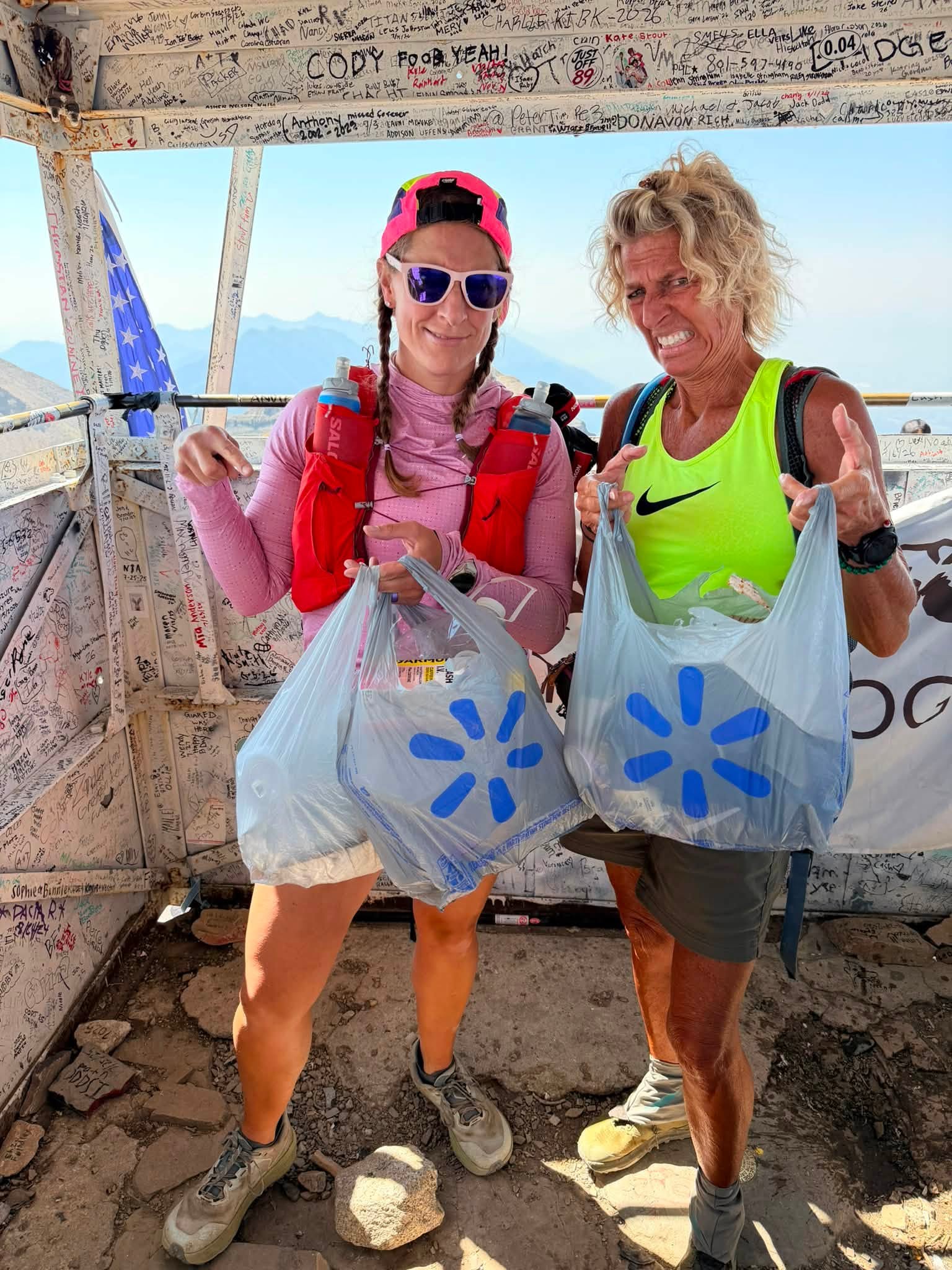 Melissa Coles frequently hikes Mount Timpanogos and has recently noticed a lot of trash left at the summit. During her last couple of trips, she has packed out garbage from the mountain and is urging others to do the same.