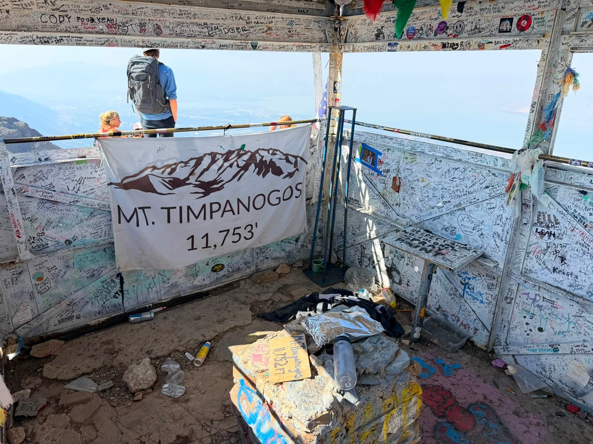 Melissa Coles frequently hikes Mount Timpanogos and has recently noticed a lot of trash left at the summit. During her last couple of trips, she has packed out garbage from the mountain and is urging others to do the same.