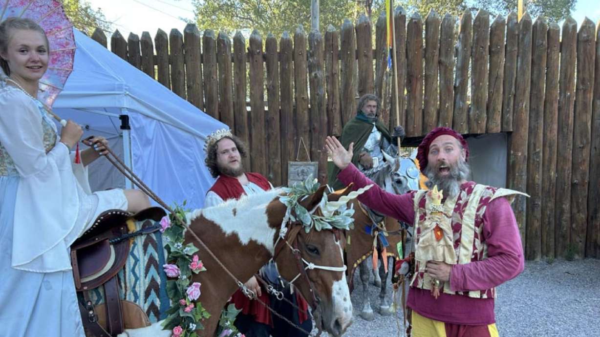 A court jester entertains attendees of the King’s Feast. The Thornshire Renaissance Faire will hold its next King’s Feast on Saturday, Aug. 22. Tickets are available on its website.