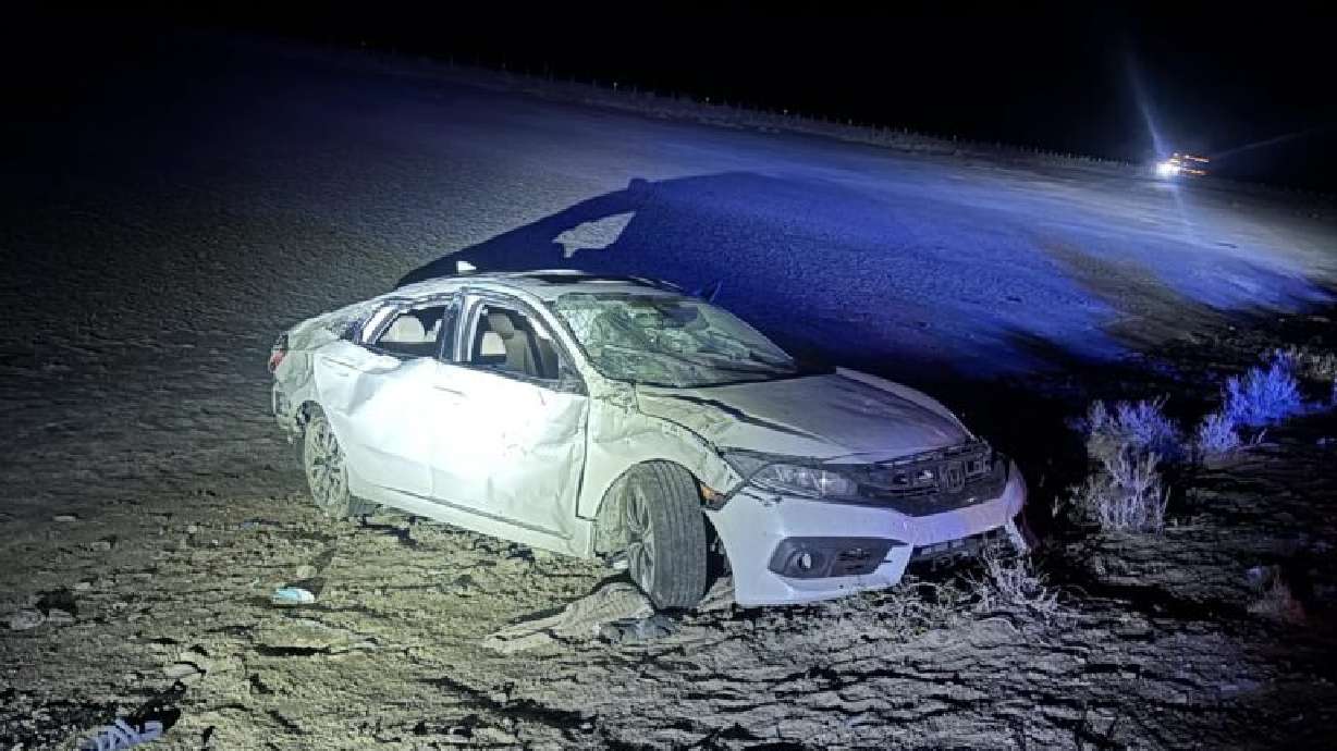 One person died after being thrown from a vehicle near Aragonite in Tooele County on Saturday.