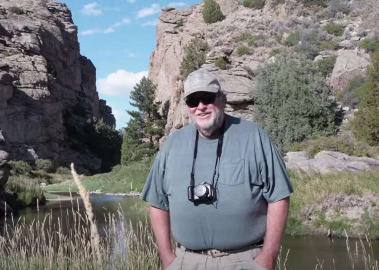 Jerry Eichhorst, an amateur historian, is pictured in Wyoming in this undated photo.