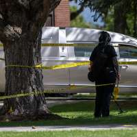 Father of teen shot at Kearns funeral arrested for investigation of murder