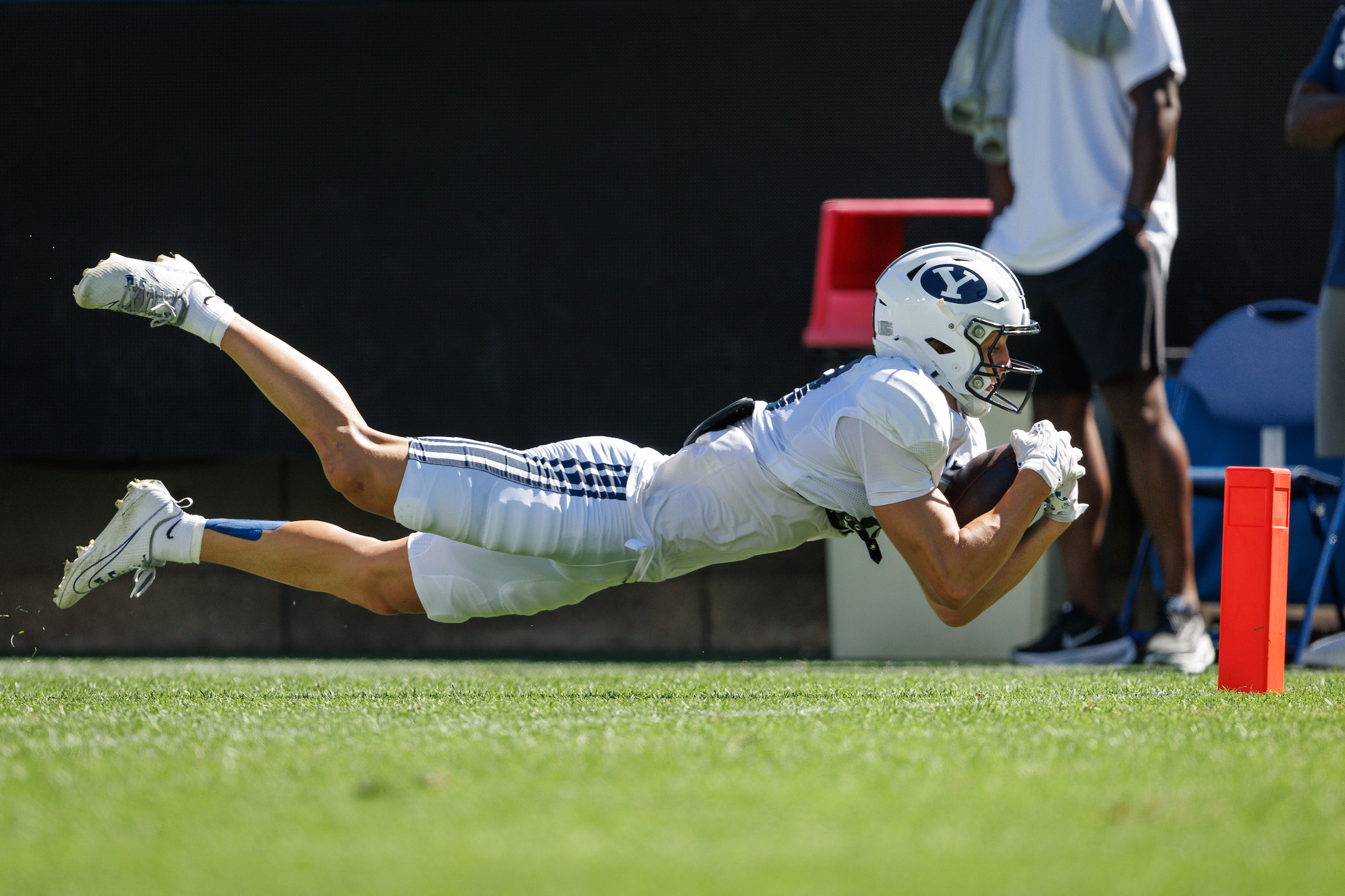 Meet the former college baseball player adding depth to BYU's receiving corps