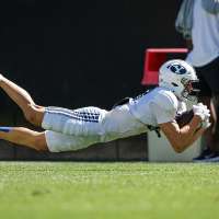 Meet the former college baseball player adding depth to BYU's receiving corps