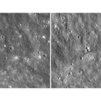 Before-and-after NASA images show crater carved by a SpaceX rocket that slammed into the moon